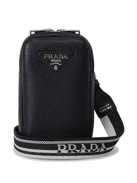 1BP027 2DKV F0002 Saffiano Triangle Logo Mini Pouch Women s Crossbody Bag - PRADA - BALAAN 2