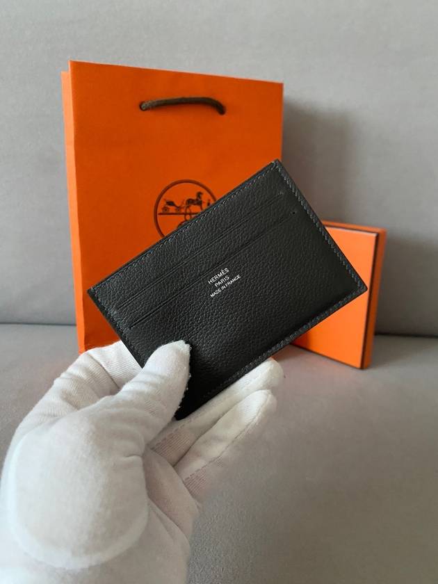 Citizen Twill Card Wallet Vert Bronze - HERMES - BALAAN 10