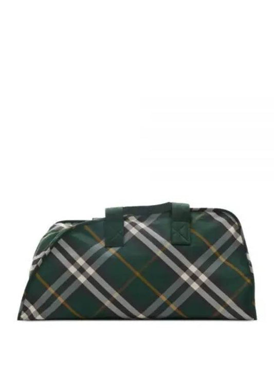 Shield Check Pattern Large Duffel Bag Green - BURBERRY - BALAAN 2