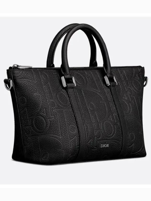 Weekender 25 Grained Calfskin Cross Bag Black - DIOR - BALAAN 4