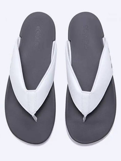 Adilette Comfort Flip Flops White - ADIDAS - BALAAN 2