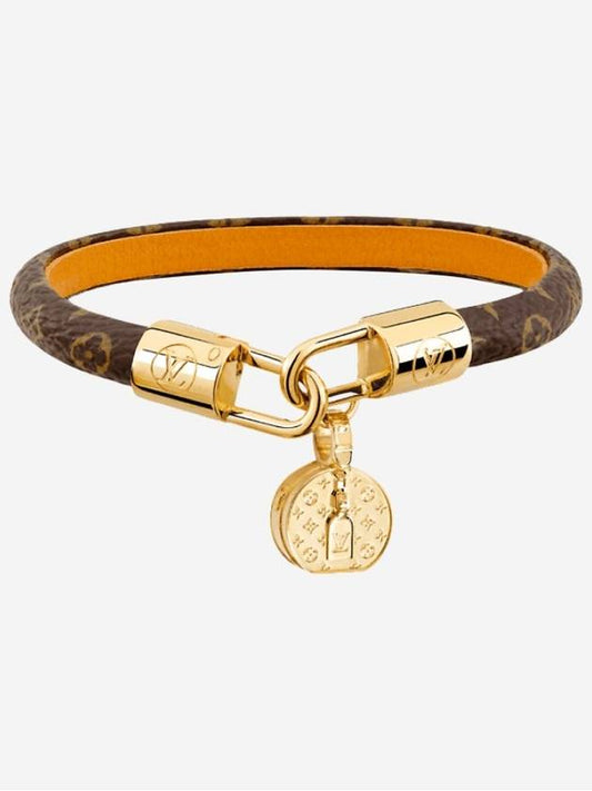 Women's LV Tribute Charm Bracelet Brown Gold - LOUIS VUITTON - BALAAN 2