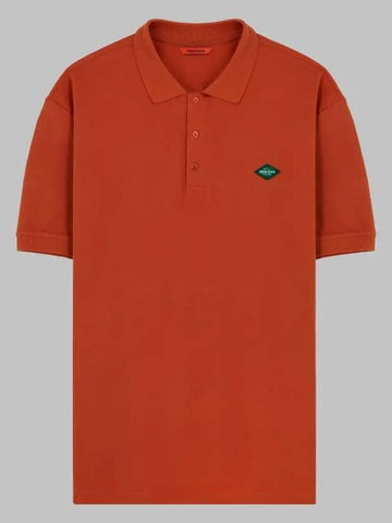 Original short sleeve pique shirt GEE245 102 red orange - GEECOON - BALAAN 1