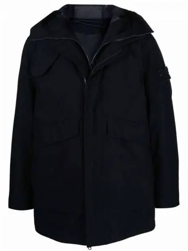 Men's Waffen Patch Ghost Piece Parka Navy - STONE ISLAND - BALAAN 2