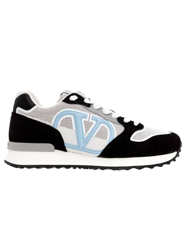 V Logo Face Low Top Sneakers - VALENTINO - BALAAN 1