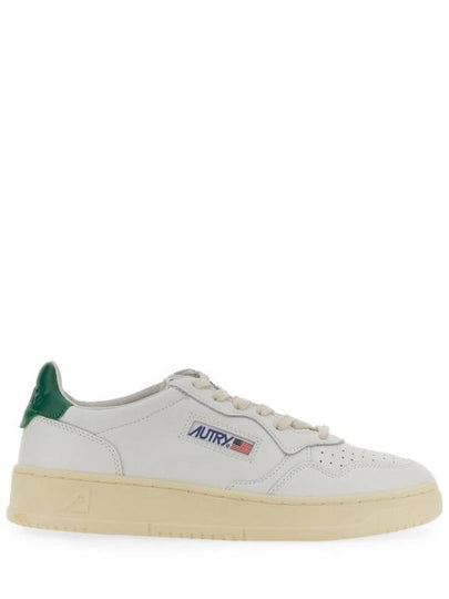 Medalist Green Tab Leather Low Top Sneakers White - AUTRY - BALAAN 2