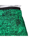 Women's Print Cotton A-Line Skirt Green - MONCLER - BALAAN 10