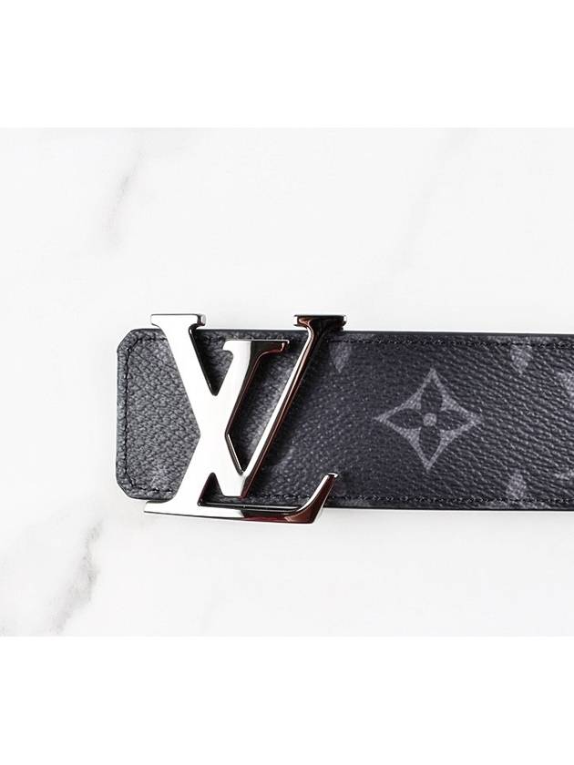 Monogram Eclipse LV silver belt - LOUIS VUITTON - BALAAN 3