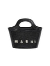 Rattan Micro Tropicalia Cross Bag Black - MARNI - BALAAN 2