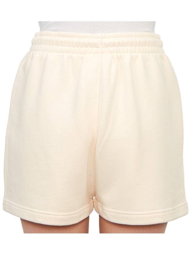 Handwriting Regular Jogger Shorts Beige - MAISON KITSUNE - BALAAN 7