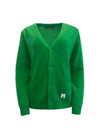 Women's Wool Cashmere Cardigan Green - MILESANDMILESANDMILES - BALAAN 2