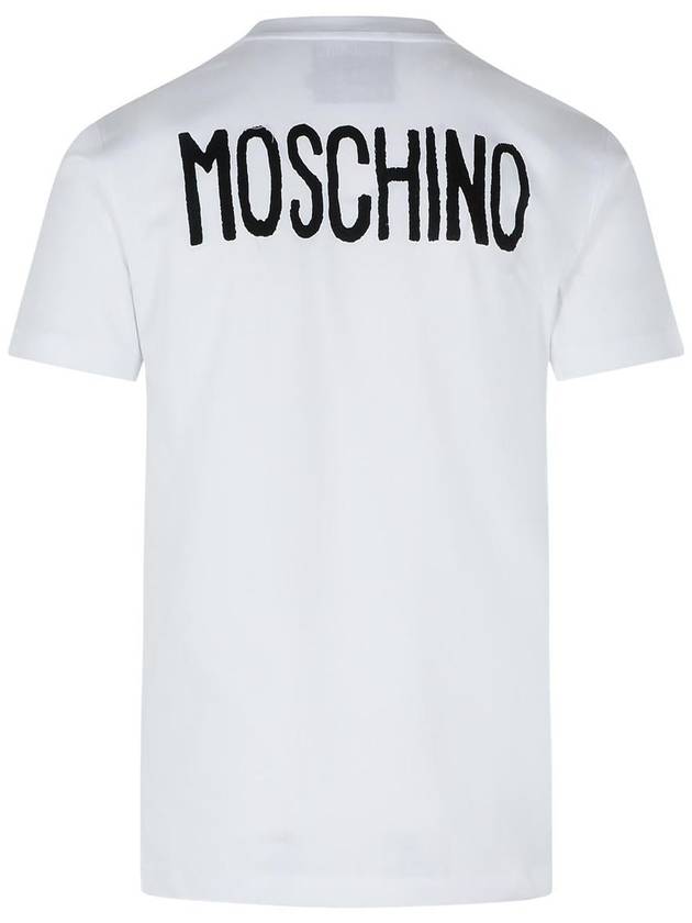 Moschino White Cotton T-Shirt - MOSCHINO - BALAAN 3