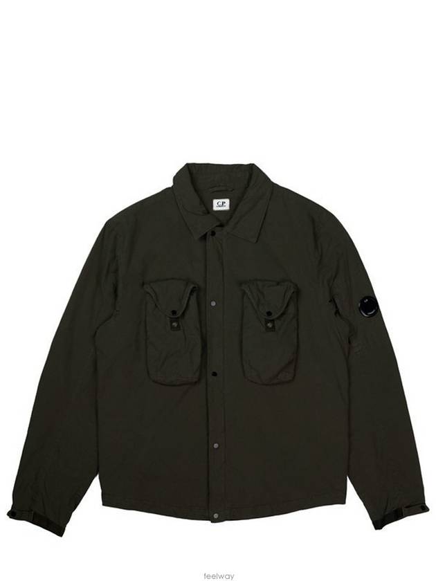 CP Company Lens Waffen Shirt Jacket 07CMOS146A 005503G 999 - CP COMPANY - BALAAN 1