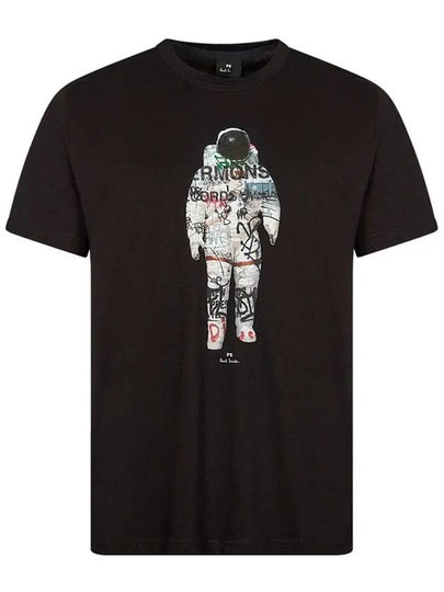 Astronaut Print Short Sleeve T-Shirt Black - PAUL SMITH - BALAAN 2