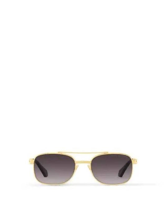 LV Ocean Square Sunglasses Gold Black - LOUIS VUITTON - BALAAN 2