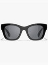 Eyewear Heart Logo Square Sunglasses Black - CHANEL - BALAAN 3