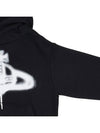 Spray ORB Logo Print Hoodie Black - VIVIENNE WESTWOOD - BALAAN 4