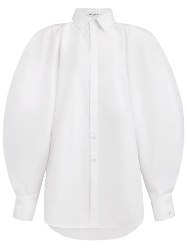 Alaïa Cotton Poplin Balloon Sleeve Shirt Clothing - ALAIA - BALAAN 1