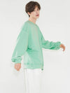 SONIC DASH sweatshirt Oversize fit Mint - AOX - BALAAN 3