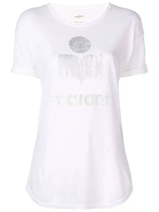 Women's Koldi Logo Short Sleeve T Shirt White - ISABEL MARANT - BALAAN 2