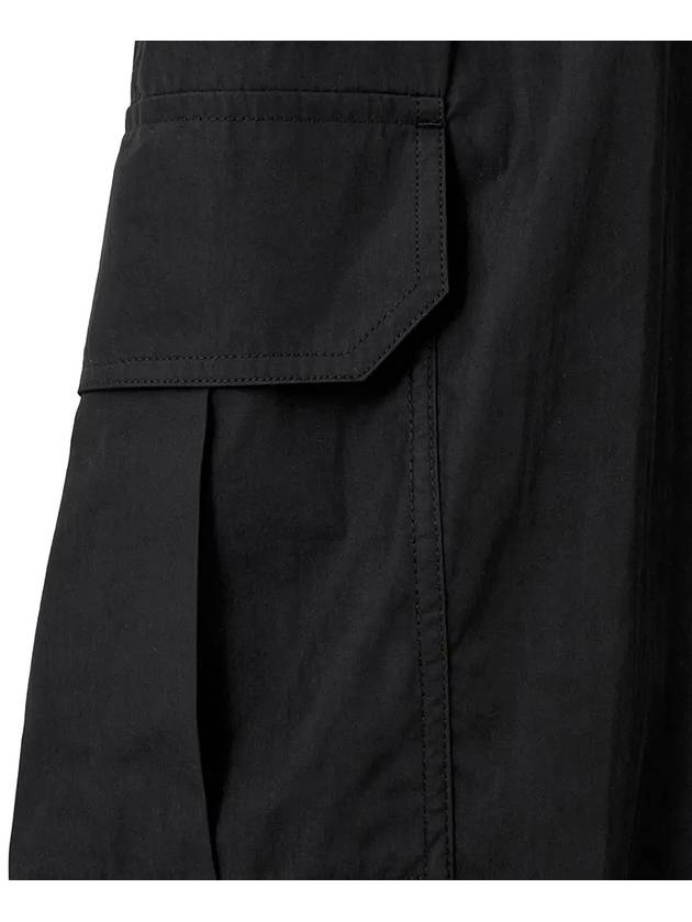 Cotton Nylon Parasuit Skirt Black - NOIRER FOR WOMEN - BALAAN 7