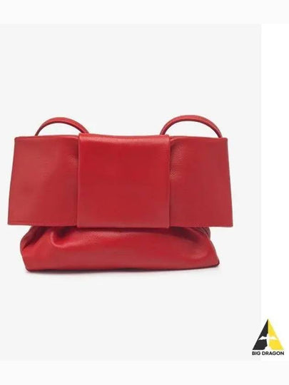 Bow Small Leather Pouch Bag Red - JIL SANDER - BALAAN 2