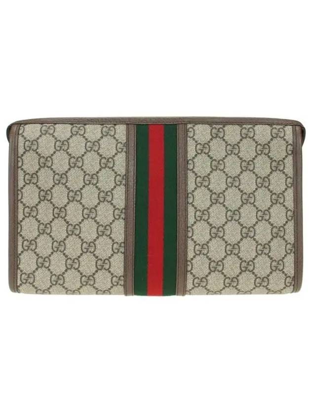 Ophidia GG Clutch Bag Beige Ebony - GUCCI - BALAAN 5