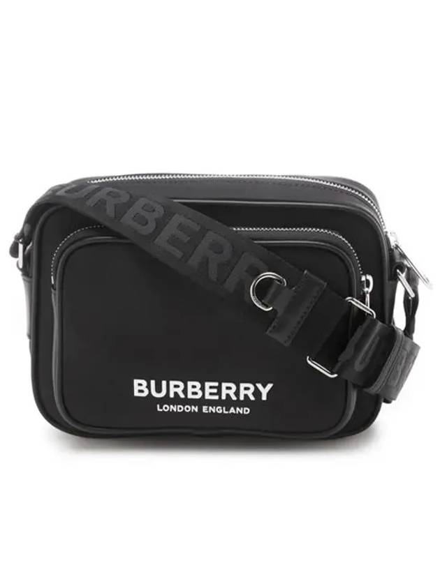 Logo Print Nylon Crossbody Bag Black - BURBERRY - BALAAN 2