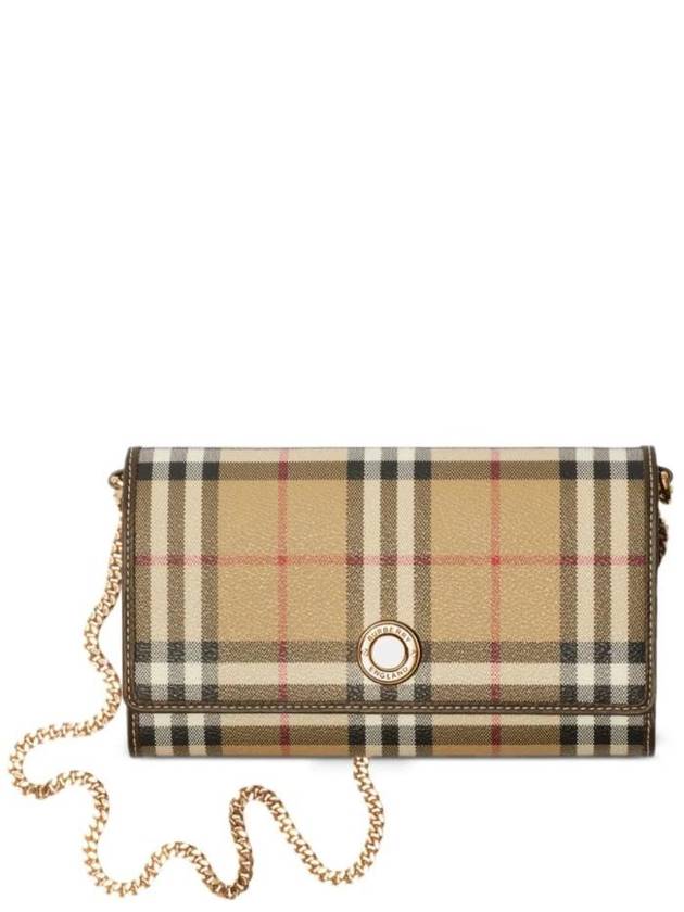 Check Chain Strap Cross Bag Archive Beige - BURBERRY - BALAAN 1