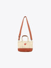 Heavy Canvas Mini Shoulder Tote Bag (Orange) HM25GD036 - HUMAN MADE - BALAAN 1