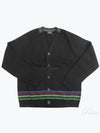 Striped Knit Cardigan Black - PAUL SMITH - BALAAN 2