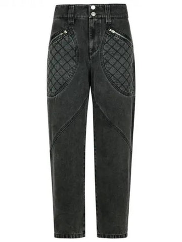 CATARINA ZIP DENIM PANTS - ISABEL MARANT - BALAAN 1