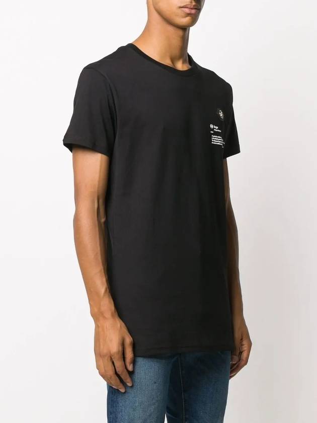 PP logo short sleeve t-shirt black men MTK4566 PJY002N 0202 - PHILIPP PLEIN - BALAAN 3