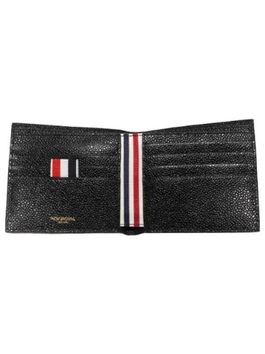 RWB Tab Pebble Grain Half Wallet Men - THOM BROWNE - BALAAN 1