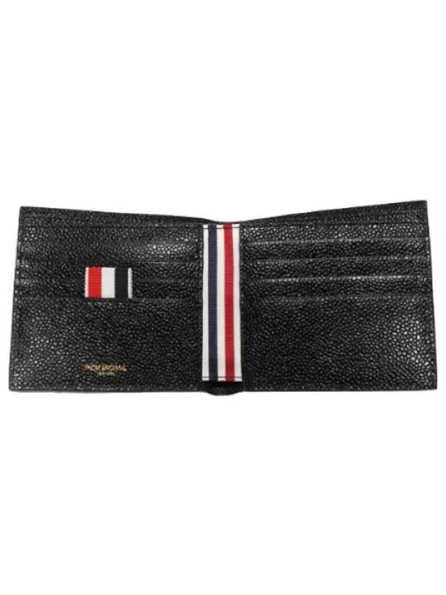 RWB Tab Pebble Grain Half Wallet - THOM BROWNE - BALAAN 1