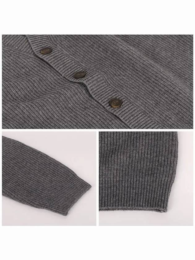 cardigan NM00501KT1093 H131 MEDIUM GRAY MELANGE - MAISON KITSUNE - BALAAN 7