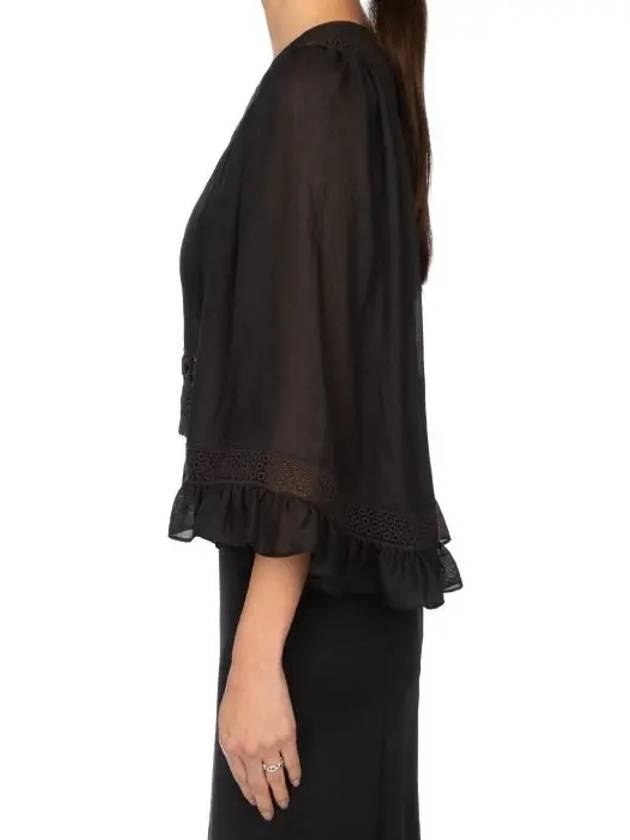 McCue Lace Blouse Black - ALEXANDER MCQUEEN - BALAAN 4