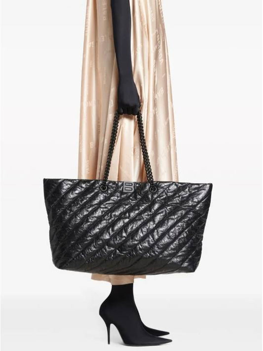 24 ss quilted leather shoulder bag WITH monogram detail 7717182AAWW1000 B0650983007 - BALENCIAGA - BALAAN 2