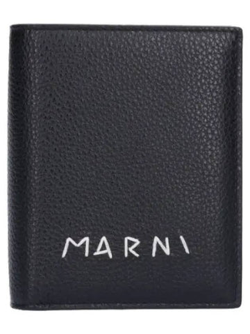 Compact zip round wallet black - MARNI - BALAAN 1