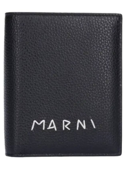 Compact zip round wallet black - MARNI - BALAAN 1