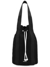 Angelo Embroidered Logo Canvas Tote Bag Black - A.P.C. - BALAAN 3