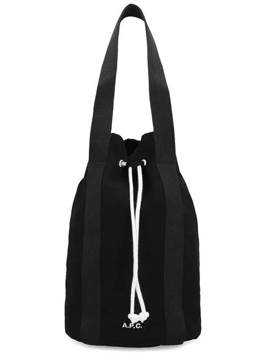 Angelo Embroidered Logo Canvas Tote Bag Black - A.P.C. - BALAAN 2