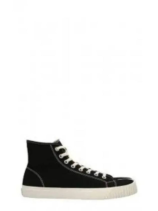 Tabi Split Toe High Top Sneakers Black - MAISON MARGIELA - BALAAN 2