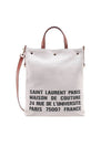 Universal North South Canvas Tote Bag Natural - SAINT LAURENT - BALAAN 1