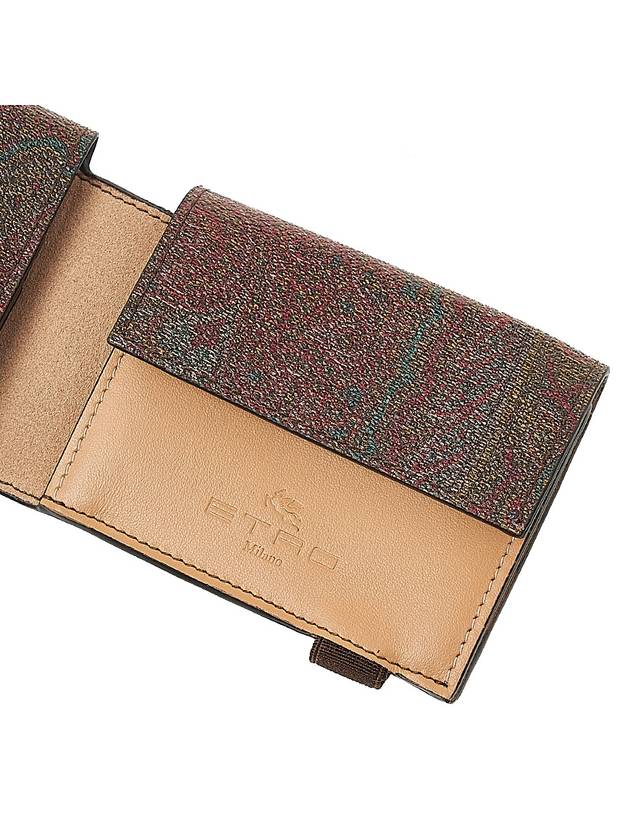 Paisley Card Wallet Brown - ETRO - BALAAN 9