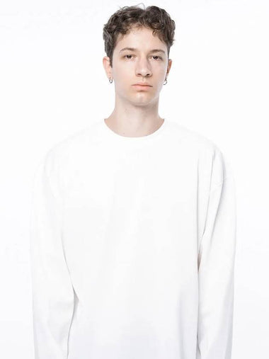 Men s M243TP01WH Clean Slit Long Sleeve T Shirt White - CHANCE'S NOI - BALAAN 1