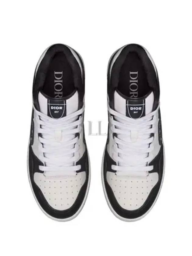 B57 High Top Sneakers Black White - DIOR - BALAAN 2