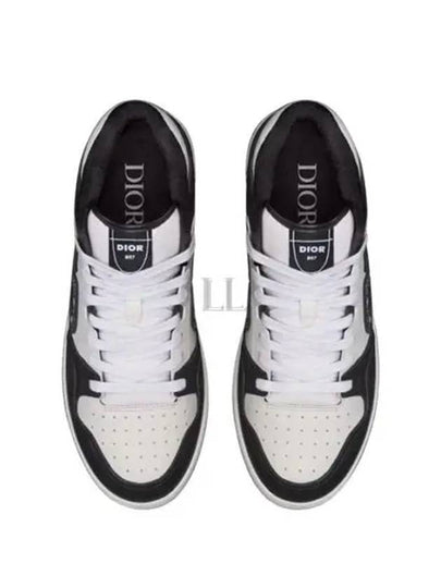 B57 High Top Sneakers Black White - DIOR - BALAAN 2