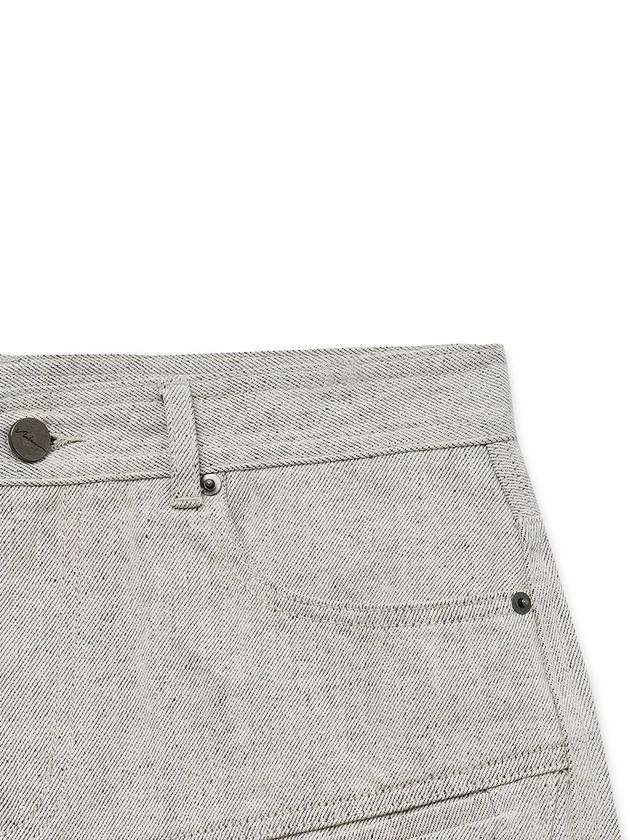 Natural Nef Loose Fit Denim Jeans Ivory - NOIRER - BALAAN 6