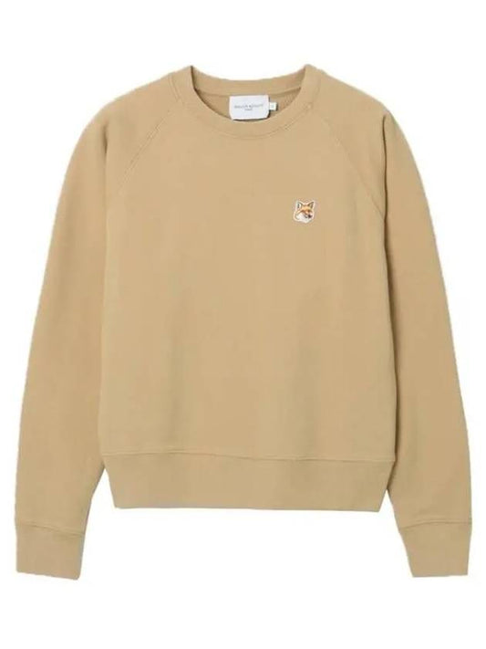 Fox Head Patch Adjusted Sweatshirt Beige - MAISON KITSUNE - BALAAN 2